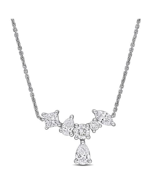 Created Forever Metallic 1 1/3Ct Tw Multi-Shape Lab Grown Diamond Necklace for men