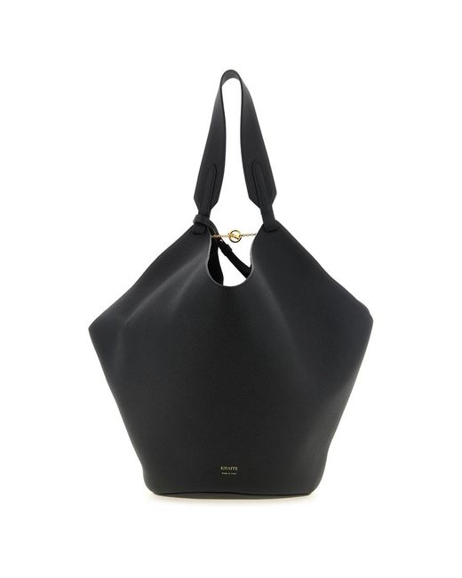 Khaite Black Lotus Shoulder Bag for men