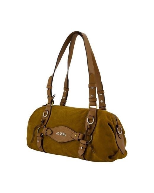 Isabel Marant Metallic Tilpa Mini Shoulder Bag Khaki