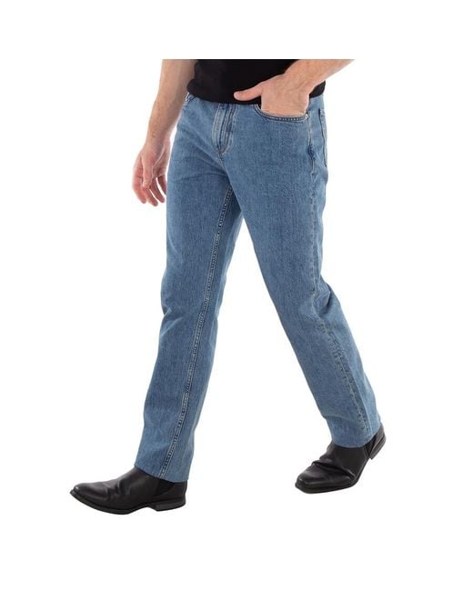 Burberry Blue Haringate Slim Fit Cotton Denim Jeans for men