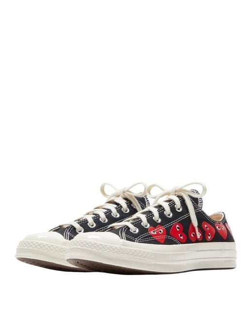 Comme des Garçons Multicolor Low Top Multi Heart Sneaker, Brand Size 8.5 (Us for men