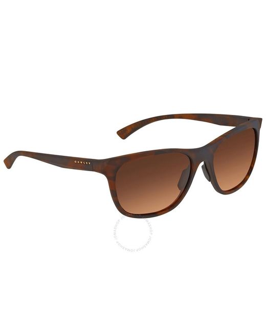 Oakley Leadline Prizm Brown Gradient Square Sunglasses  947303 56