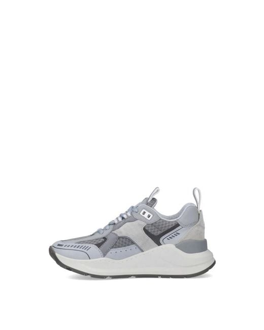 Burberry Gray Sean 4 Panelled Low-top Sneakers
