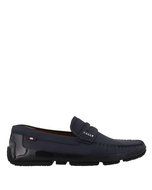 Bally Blue Ink Pintos Leather Loafers, Brand Size 6 (Us for men