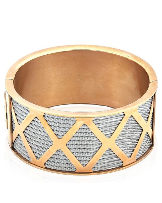 Charriol Blue Forever Young Steel Pvd Rose Cable Bangle