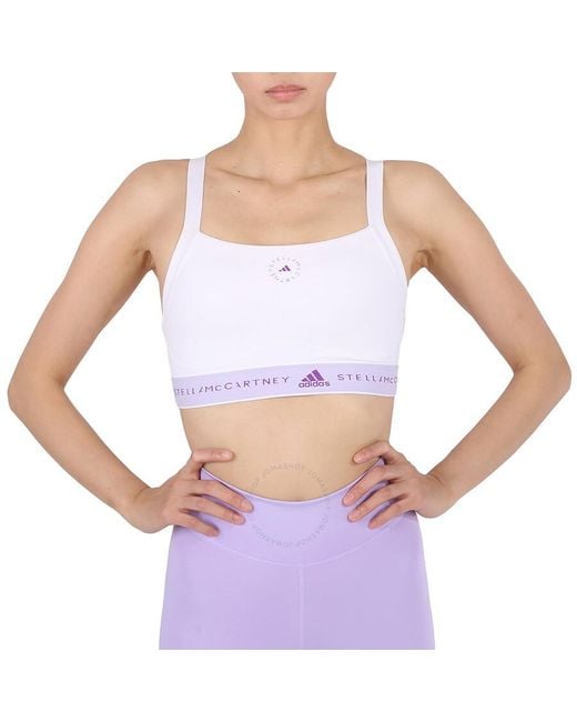 Adidas By Stella McCartney White/active Purple Truepurpose Medium Support Bra