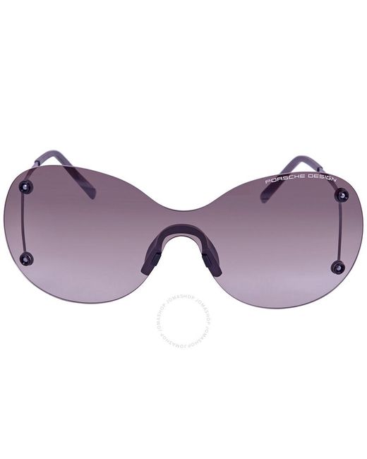 Porsche Design Purple Brown Gradient Shield Sunglasses P8621 A