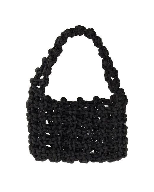 Kara Black Knot Shoulder Bag