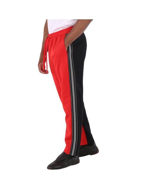 Burberry Red Enton Track Pants for men