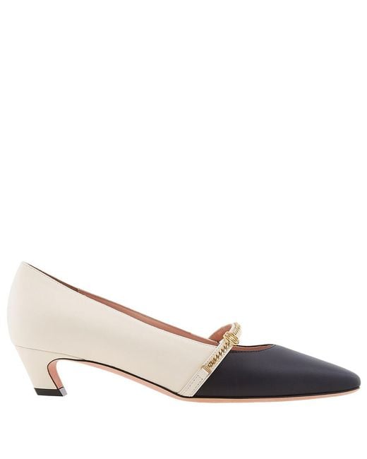Bally Multicolor Sylt Square Toe Patent-Leather Pumps, Size 5.5