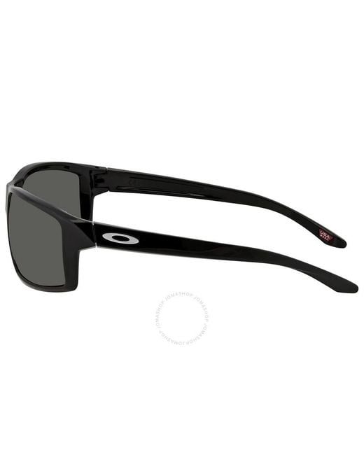 Oakley Black Gibston Prizm Grey Rectangular Sunglasses Oo9449-944901 for men