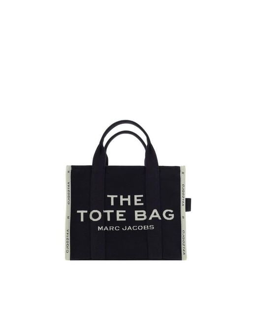 Marc Jacobs Black Cotton Jacquard Tote Bag