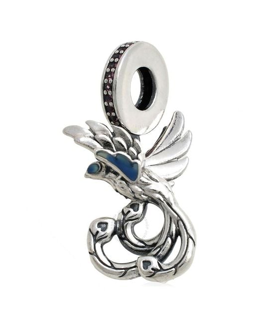 Pandora White Sterling Phoenix Dangle Charm