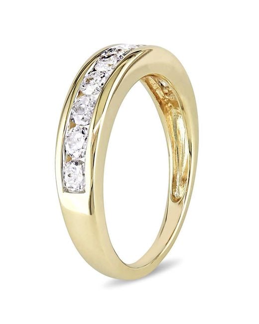Amour Metallic 3/4 Ct Tw Channel Set Diamond Anniversary Band