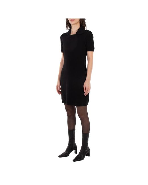 Burberry Black Polo Midi Dress