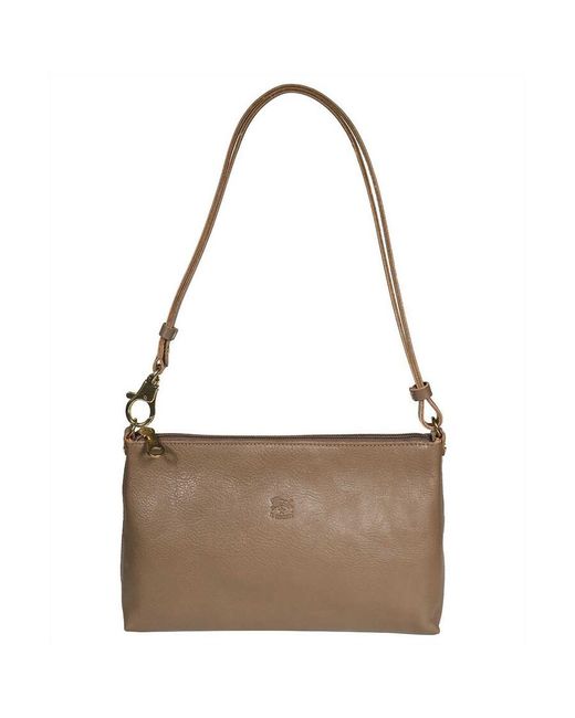 Il Bisonte Women's Brown Leather Shoulder Bag
