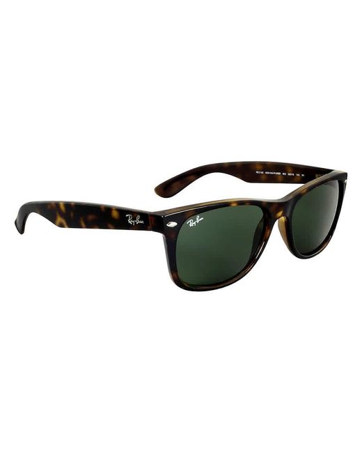 Ray-Ban New Wayfarer Classic Green Sunglasses Rb2132 902 52