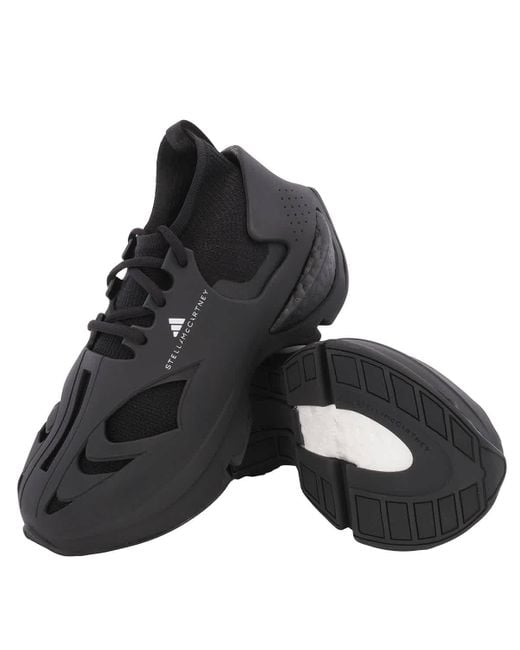 Adidas By Stella McCartney Core Black Sportswear Caged Running Sneakers