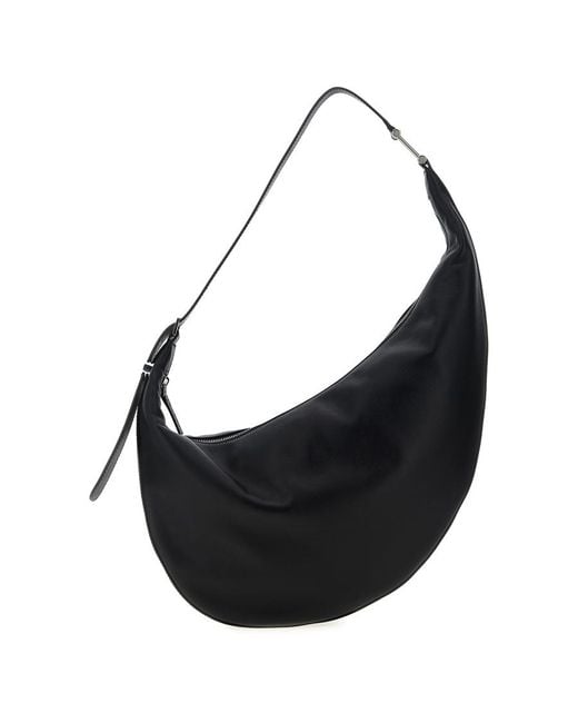 Marni Black Calfskin Crescent Hobo Bag for men