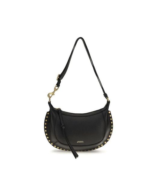 Isabel Marant Black Oskan Moon Shoulder Bag
