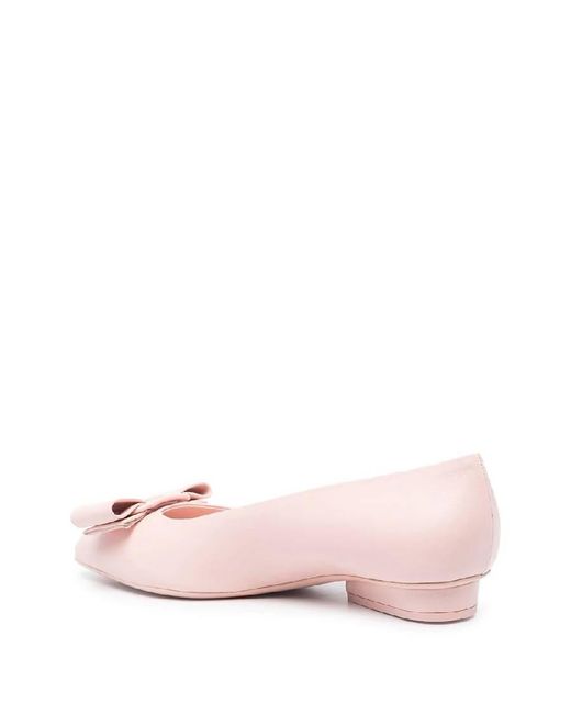 Ferragamo Pink Ladies Flats, Us