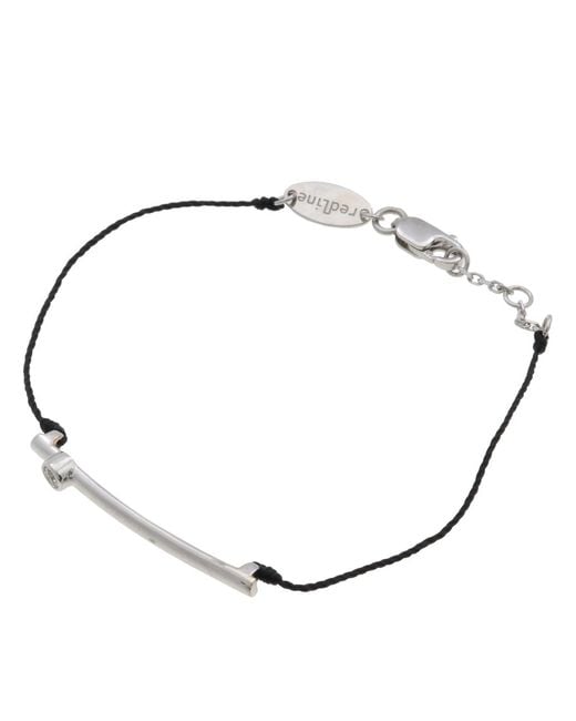 RedLine Metallic Tube String Bracelet With 0.05Ct Diamond