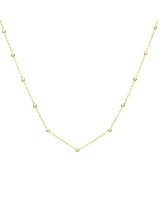 Tresorra Metallic 14K Saturn Bead Necklace