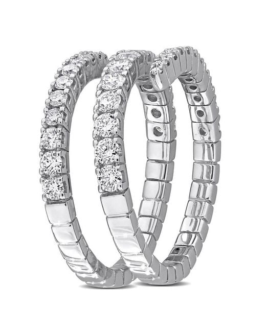 Created Forever Metallic 1 1/7Ct Tw Lab Grown Diamond Coil Ring