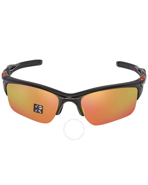 Oakley Brown Half Jacket 2.0 Xl Fire Iridium Polarized Sport Sunglasses 0oo9154 915416 62 for men