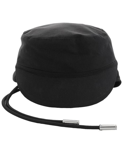 Burberry Black Tb Monogram Motif Cotton Hat