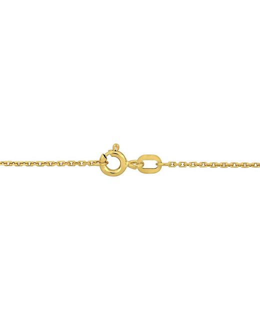 Amour Metallic 1.2Mm Diamond-Cut Cable Chain Necklace