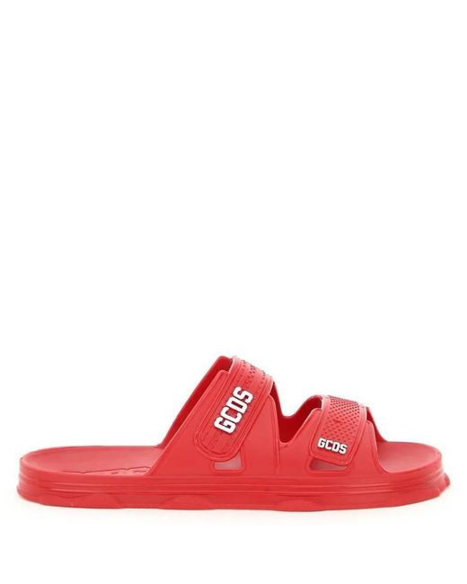 Gcds Red Logo Rubber Slides, Brand Size 40 Us for men