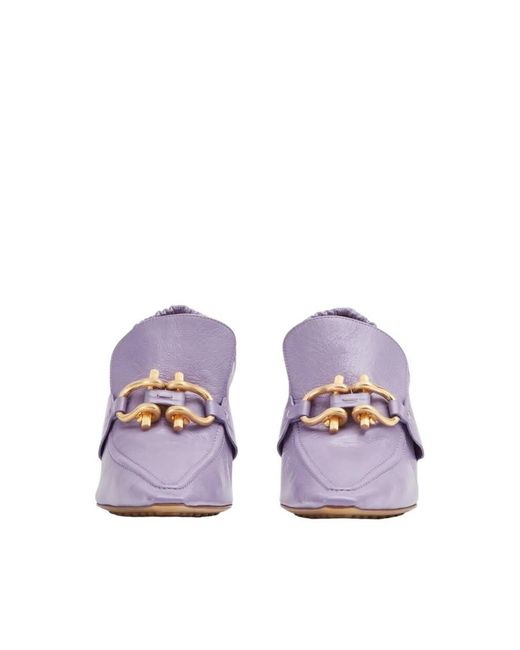 Bottega Veneta Purple The Madame 90Mm Pumps
