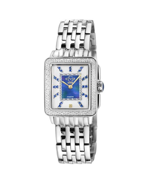 Gevril Blue Padova Gemstone Diamond Mother Of Pearl Dial Watch