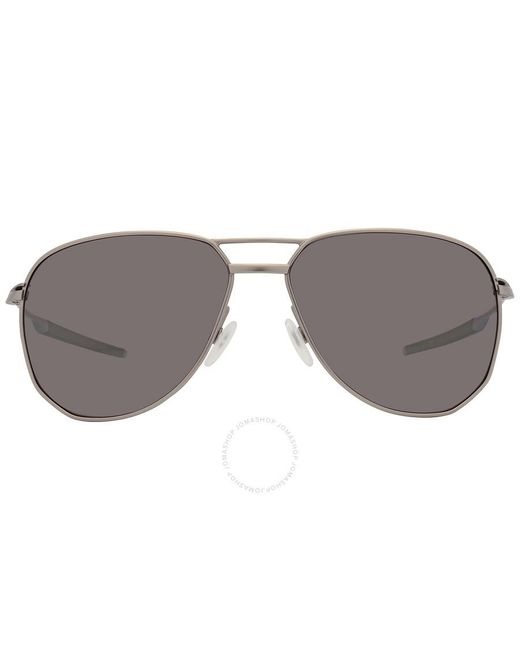 Oakley Gray Contrail Ti Prizm Black Polarized Aviator Sunglasses for men