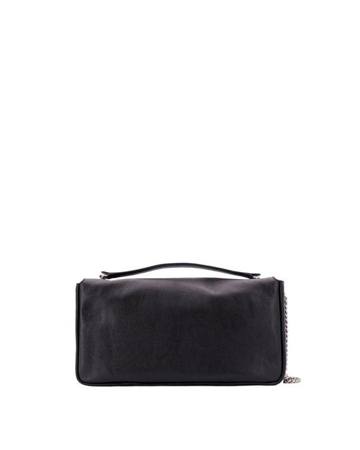 Fendi Black Baguette Chain Large Shoulder Bag