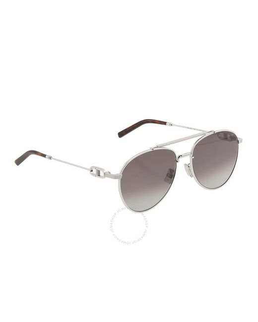 Dior Gray Grey Gradient Pilot Sunglasses for men