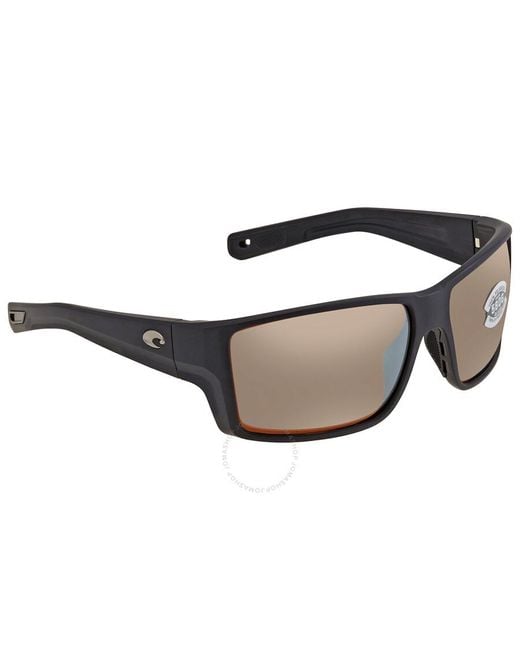 Costa Del Mar Brown Reefton Pro Copper Silver Mirror Polarized Glass Sunglasses 6s9080 908003 63 for men