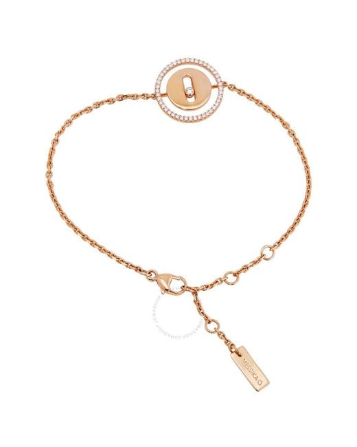 Messika Metallic Lucky Move 18K Rose Diamond Bracelet