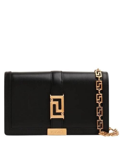 Versace Black Greca Goddess Mini Bag