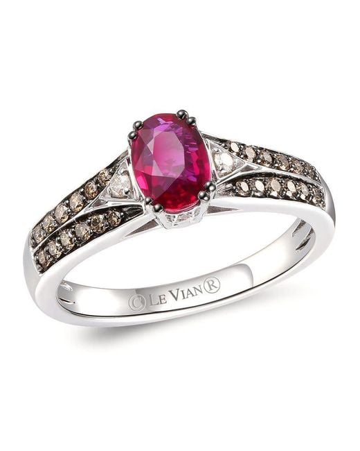 Le Vian Metallic Ladies Passion Ruby Rings Set