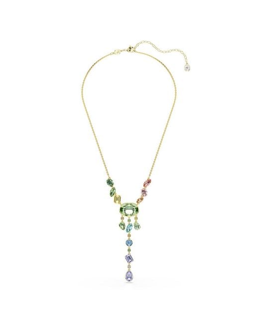 Swarovski Metallic Gema Y Necklace