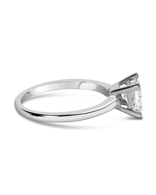 Haus of Brilliance White 14K 1.0 Cttw Princess Lab-Grown Diamond Solitaire Engagement Ring