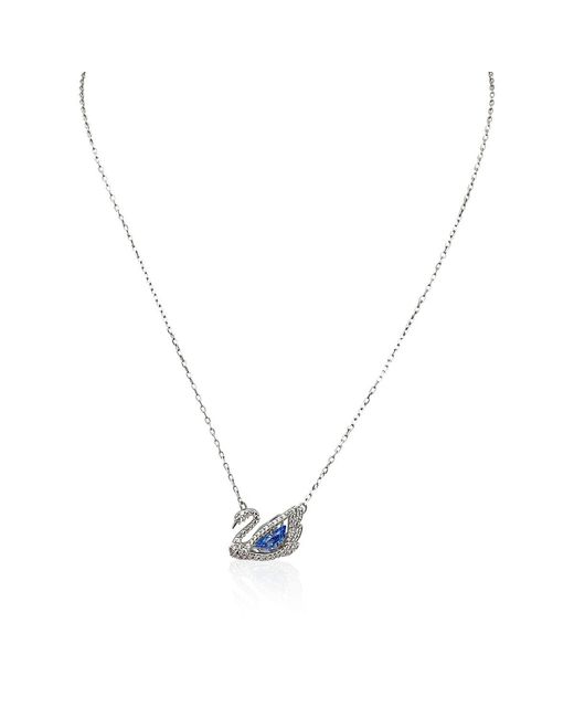 Swarovski Metallic Dancing Swan Necklace