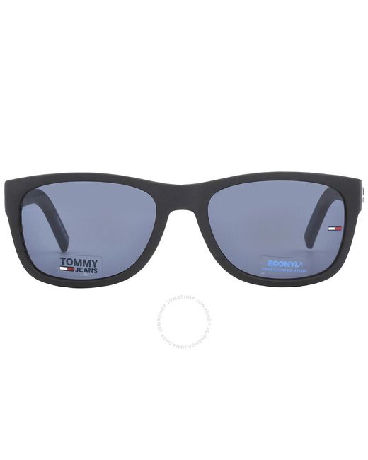 Tommy Hilfiger Black Rectangular Sunglasses Tj 0025/s 00vk/ku 54