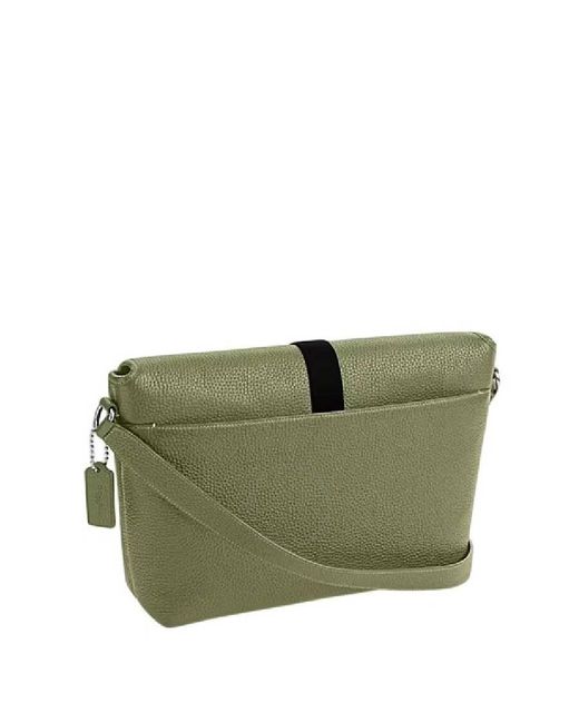 COACH Green Adjustable Strap Messenger Bag for men