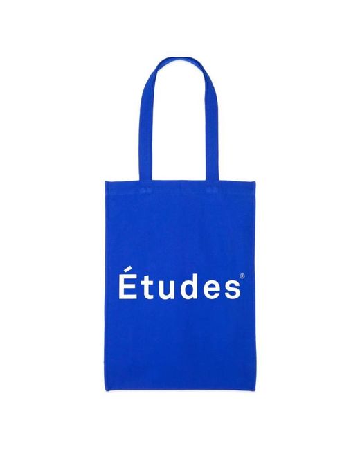 Etudes Studio Blue November Organic Cotton Tote Bag for men