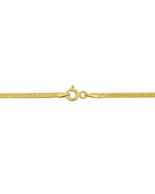 Amour Metallic 2Mm Herringbone Chain Bracelet
