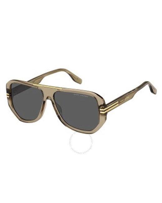 Marc Jacobs Metallic Grey Navigator Sunglasses Marc 636/s 0ham/ir 59 for men