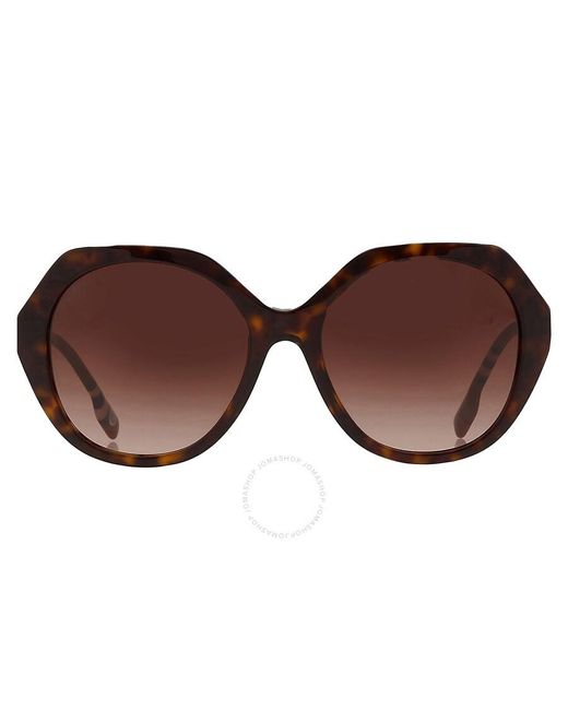 Burberry Vanessa Brown Gradient Geometric Sunglasses Be4375 401713 55